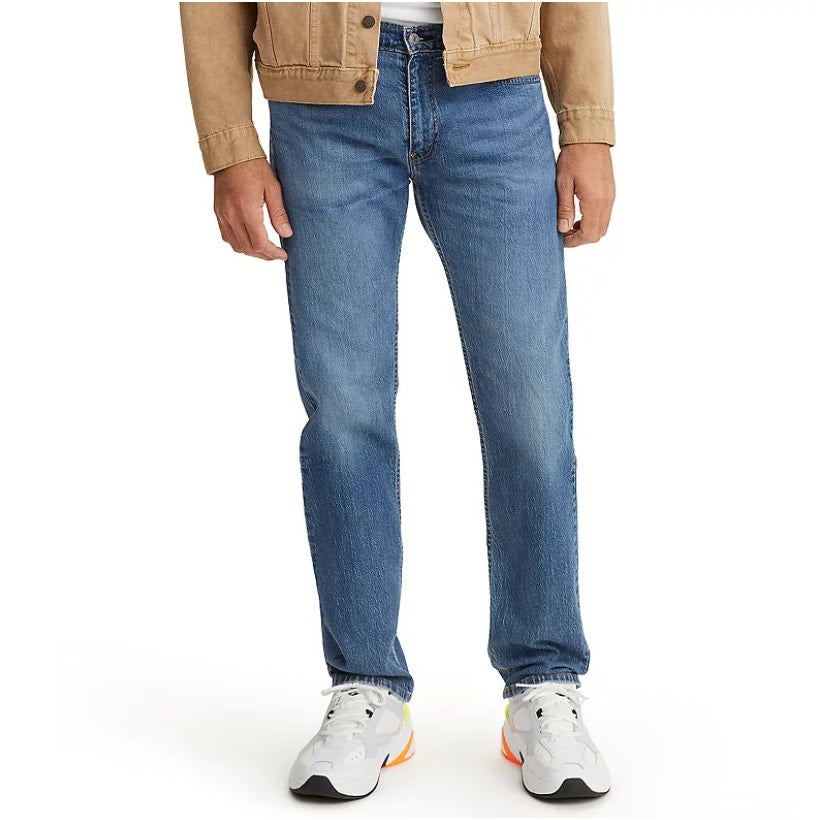 LEVI'S Men's 505 Regular Fit Jeans 34x34 Blue Wash Fremont Drop NWT