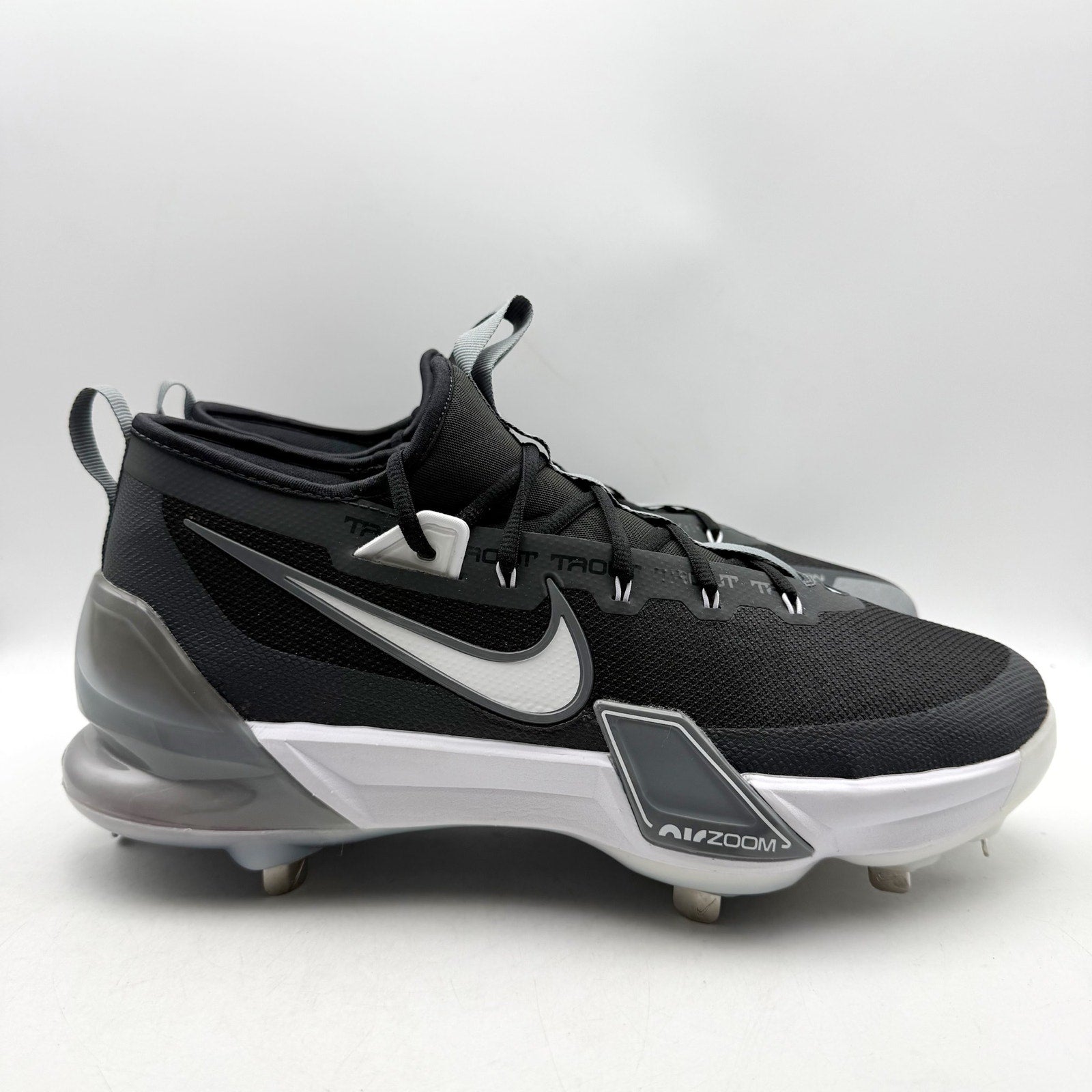 Nike Mens Force Zoom Trout 9 Elite Baseball Cleats US 13 Black FB2906-001 NWOB