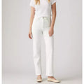 LEVI'S Womens Ribcage Straight Ankle Jeans 31X27 US 12 Cloud White 726930076 NWT