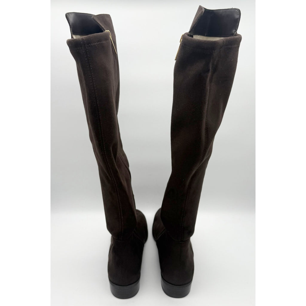 Michael Kors Womens Bromley Stretch Over-The-Knee Boot Size 11 Brown NWOB