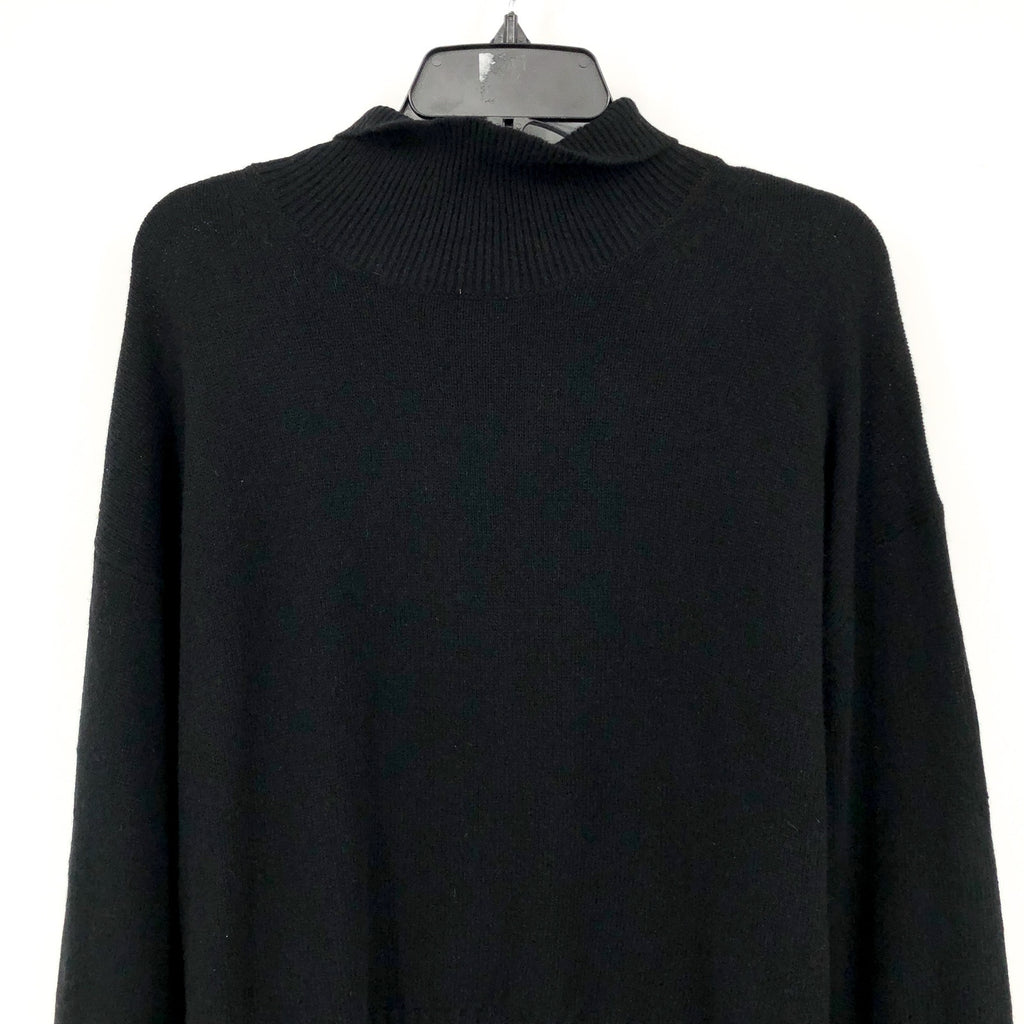 Everlane Womens The Cashmere Oversized Turtleneck Sweater Large Core Black NWT