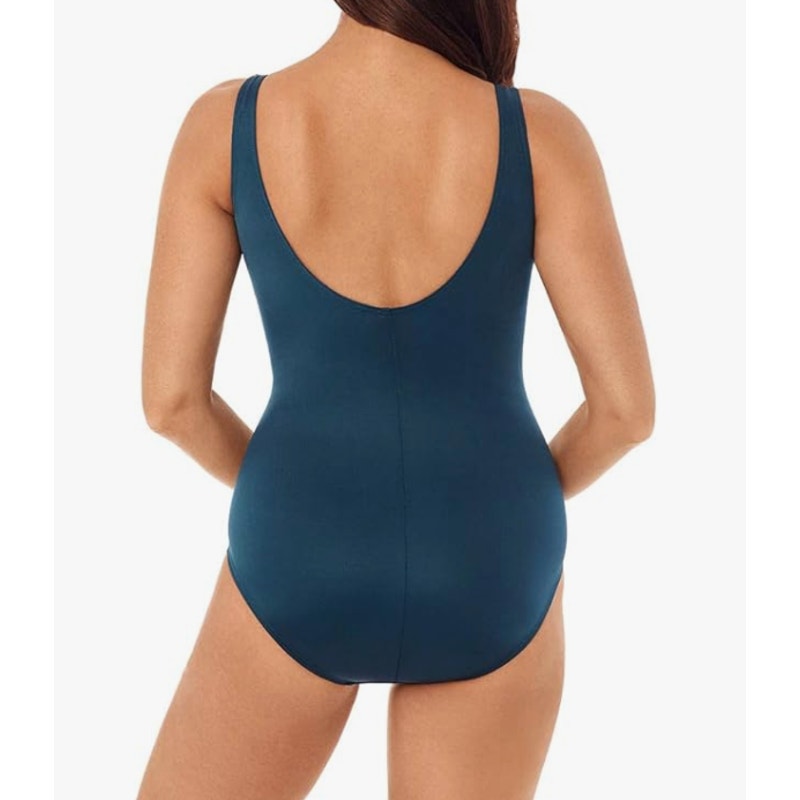 MIRACLESUIT Women's Oceanus One-Piece Swimsuit Size 12 DD-Cup Nova Green NWT