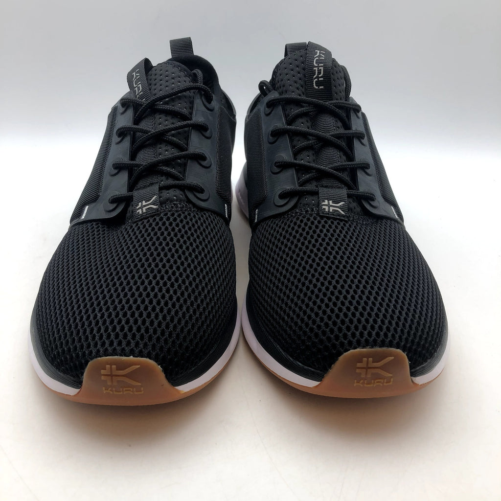 KURU Womens ATOM Athletic Sneaker Size 12 EU 44 Jet Black White Gum NIB