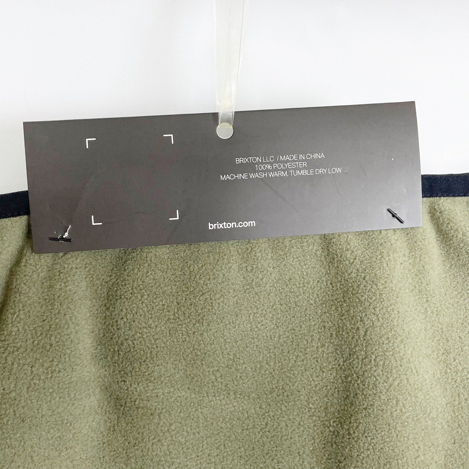 Brixton Artic Fleece Gaiter Unisex OS Olive Green Outerwear Scarf NWT $24