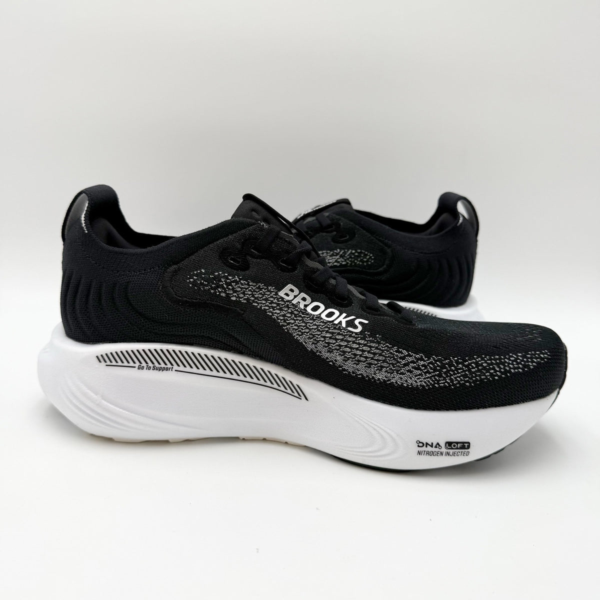 Brooks Womens Adrenaline GTS 25 Running Shoes Size 8.5 XW 2E Black Athletic NIB