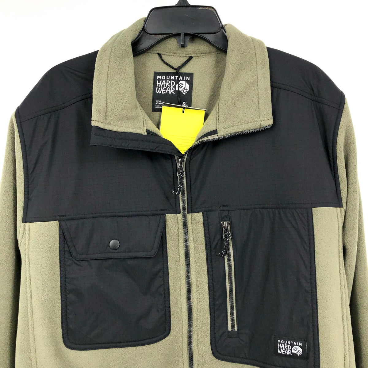 MOUNTAIN HARDWEAR First Tracks Fleece Full Zip Jacket XL Stone Green Black NWT