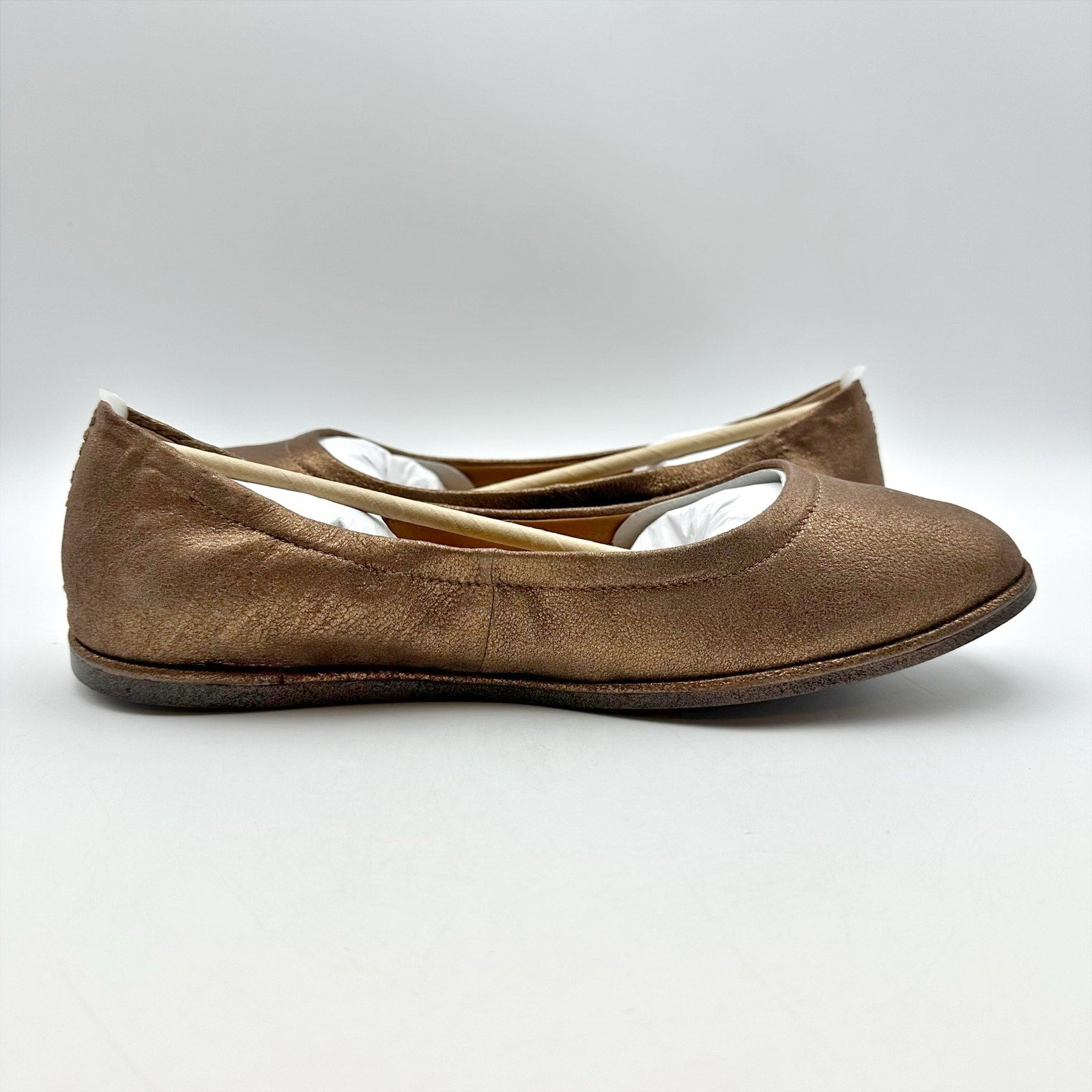 Lucky Brand Womens Wimmie Ballet Flats Size 8.5 M Bronze Brown NIB