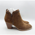 Dolce Vita Womens Jace Ankle Booties Size 8.5 Camel Brown Heel Suede NWOB