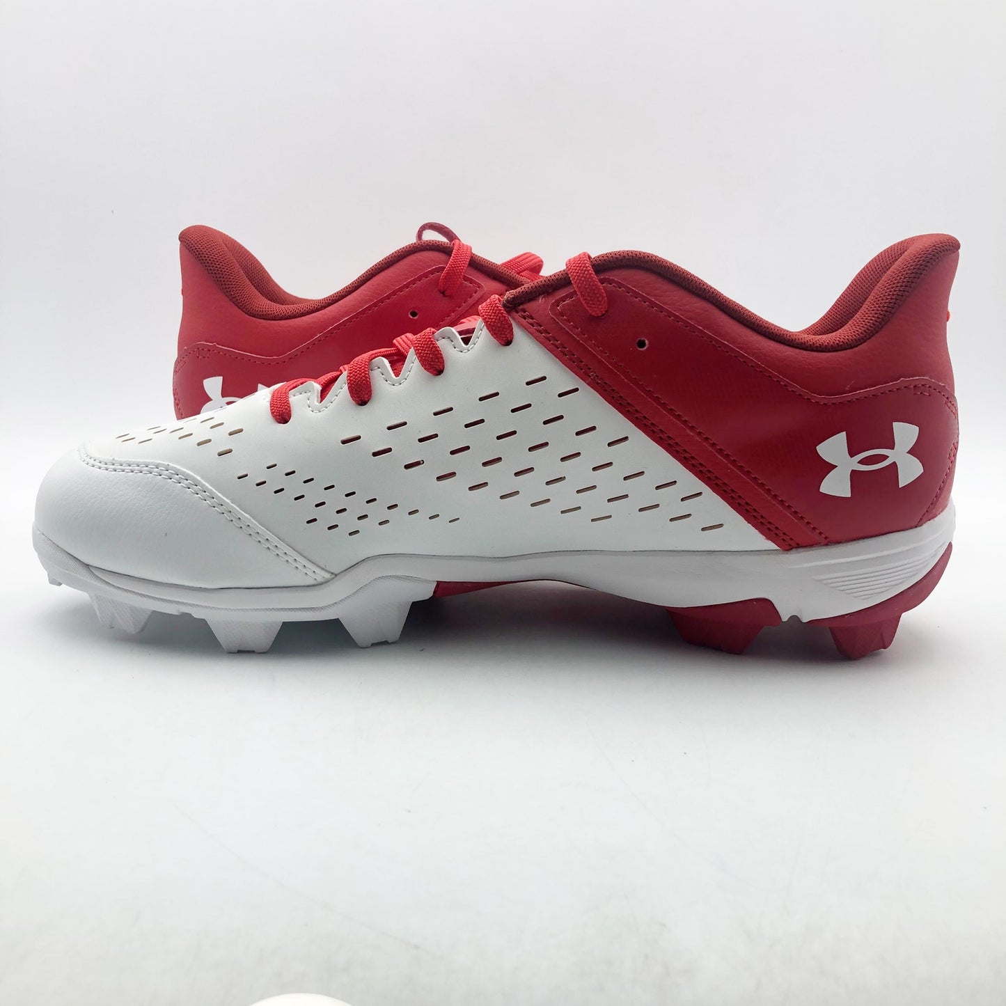 Under Armour Men's Leadoff Low Rm Baseball Cleats Size 13 Red White NWOB
