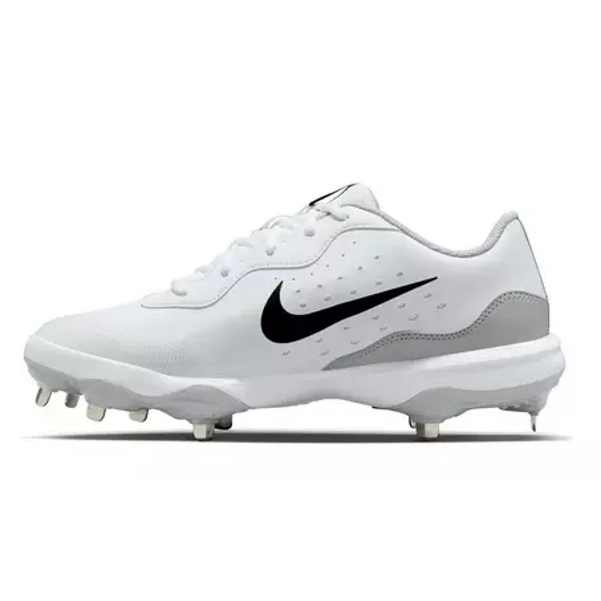 Nike Mens Alpha Huarache Varsity 4 Metal Baseball Cleats US 12 White Silver NWOB