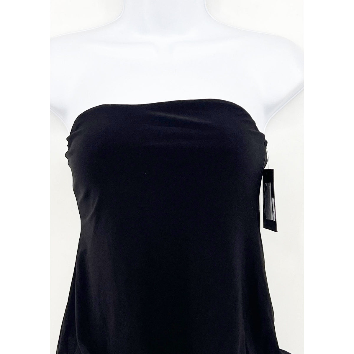 NORMA KAMALI Strapless Babydoll Mio One-Piece Swimsuit Small Black NWT