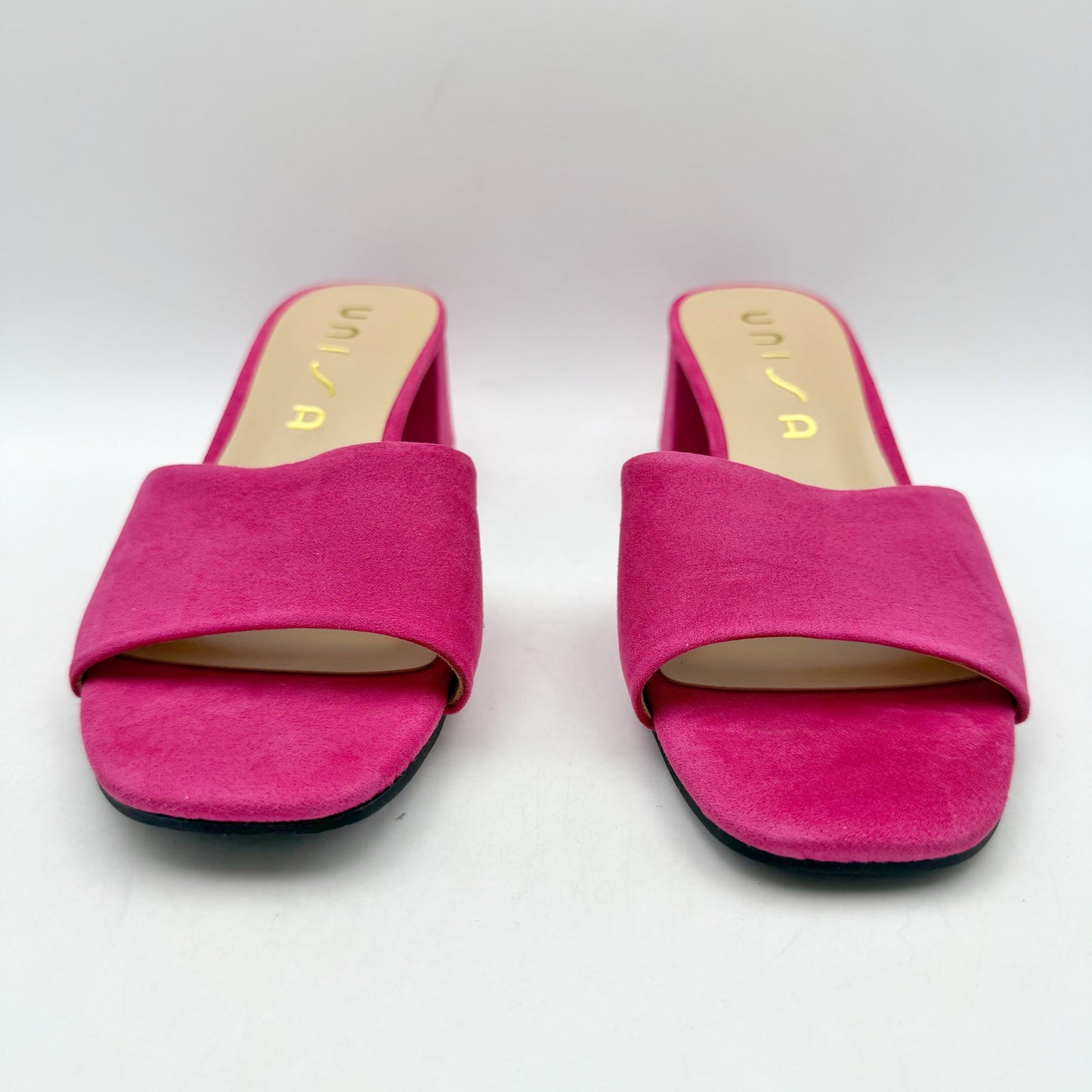 Unisa Womens Venley Heeled Sandal US 6 M EU 36.5 Pink Slip On NWOB