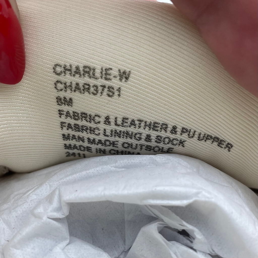 Steve Madden Womens Charlie Casual Sneakers US 8 M Beige Cream Tan Lace-Up NIB