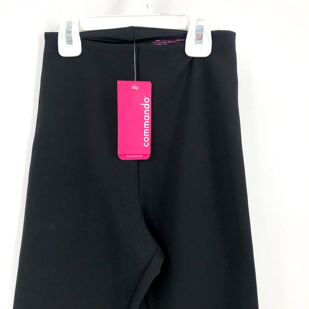 COMMANDO Women's High Waisted Neoprene Leggings Small Black Stretch NWT