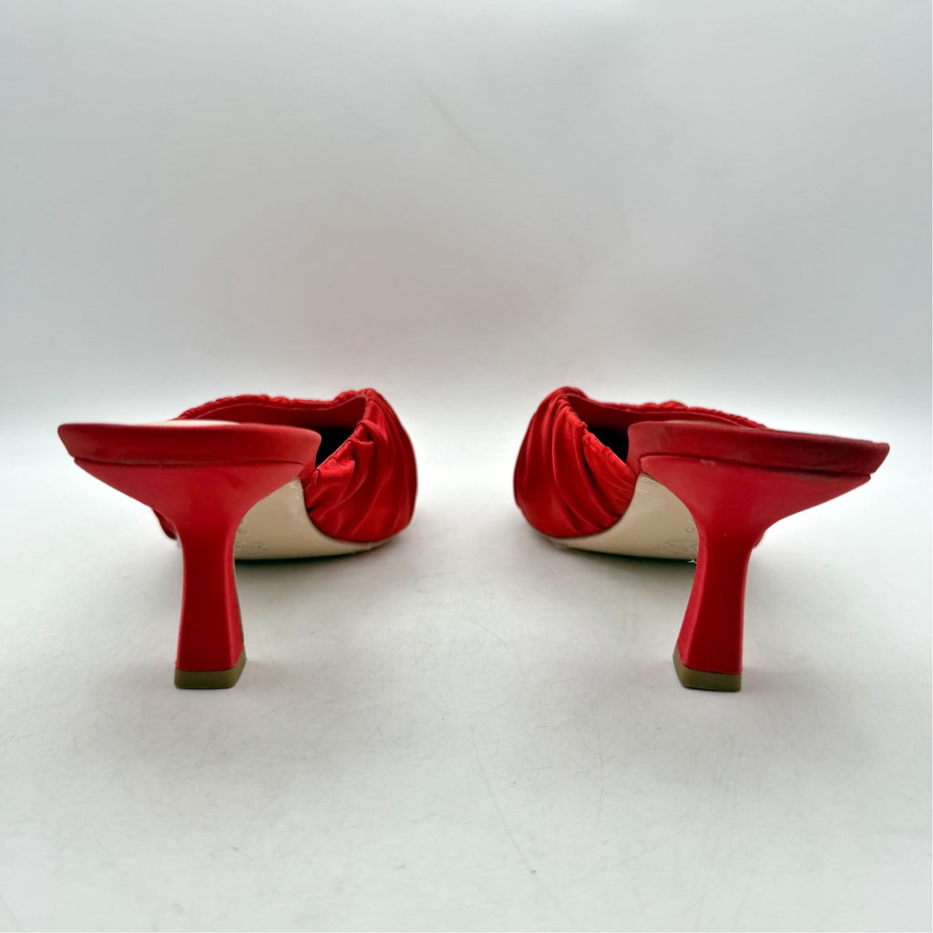 Loeffler Randall Womens Inez Mule Heels US 9 B EU 40 Red Satin NIB