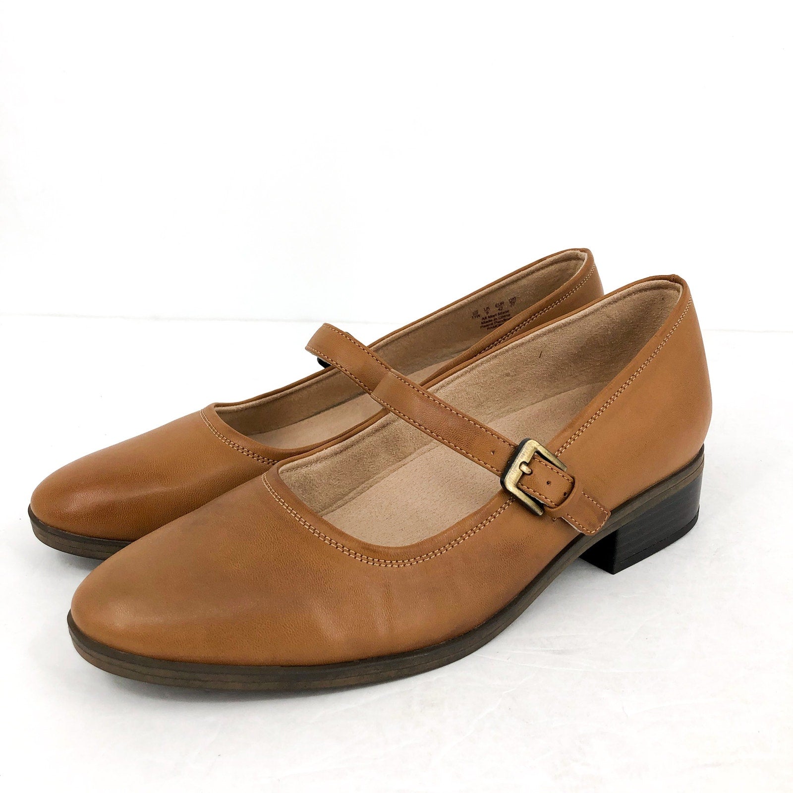 Soul Naturalizer Womens Ramona Mary Jane Flats US 7.5 Wide Brown Leather NIB