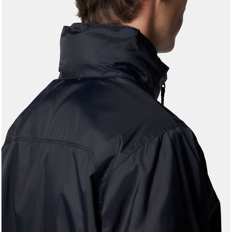 Columbia Men's Glennaker Lake II Rain Jacket Small Black Water Resistant NWT