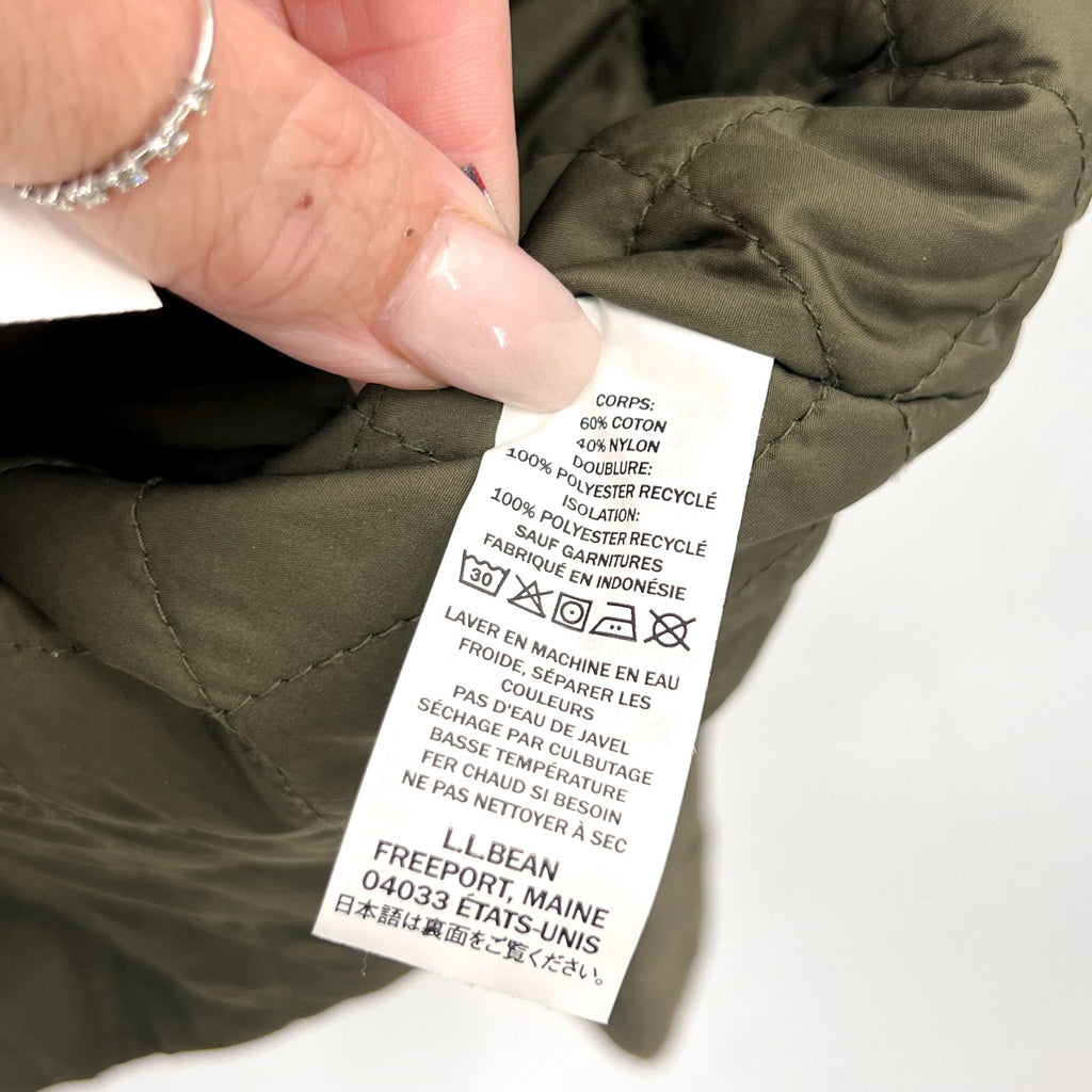 L.L BEAN Men's Bean's Insulated Utility Hoodie Jacket XL Dark Loden Green NWT