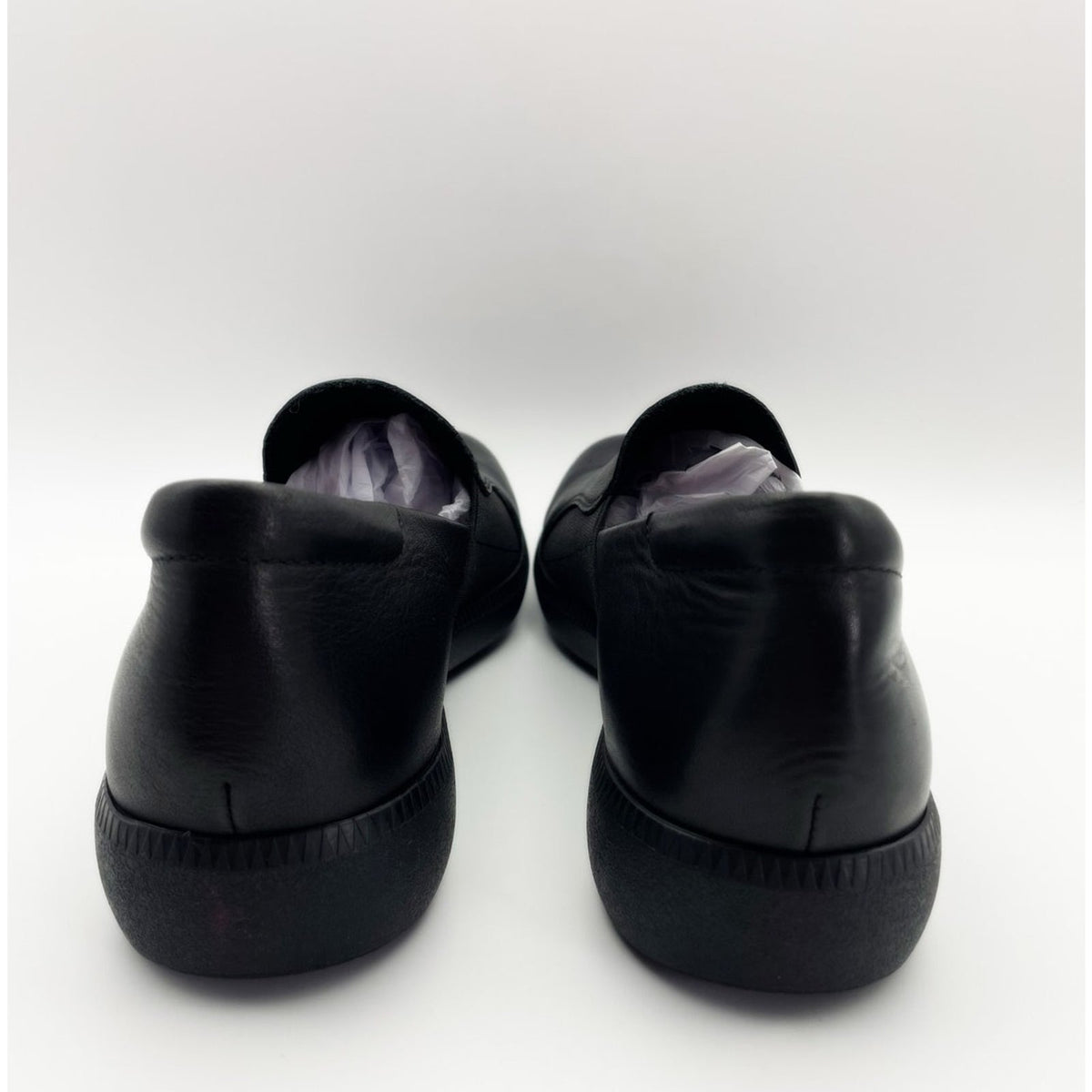 Munro Women's Clay Slip On Shoes Size 6 Wide Black Leather Loafer Casual NIB