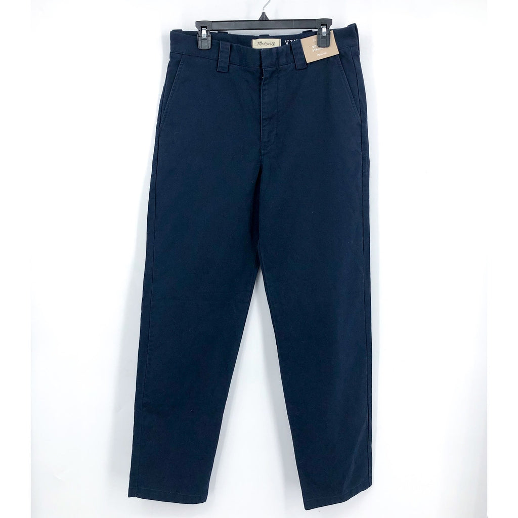 MADEWELL Men's Vintage Straight Chino Pants 32x34 Blue Deep NH746 NWT