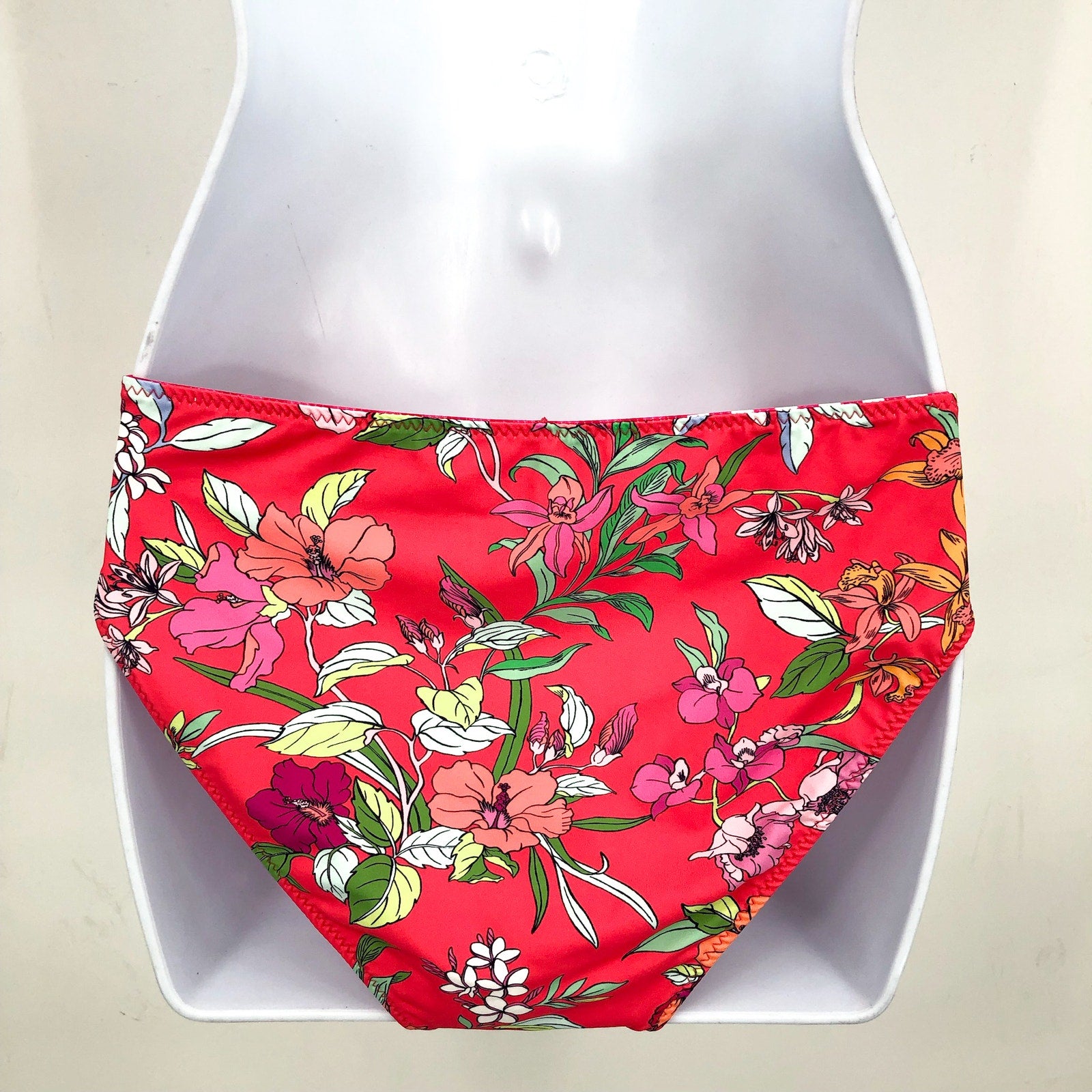TOMMY BAHAMA Summer Floral Reversible Hipster Bottom Small Passion Pink NWT