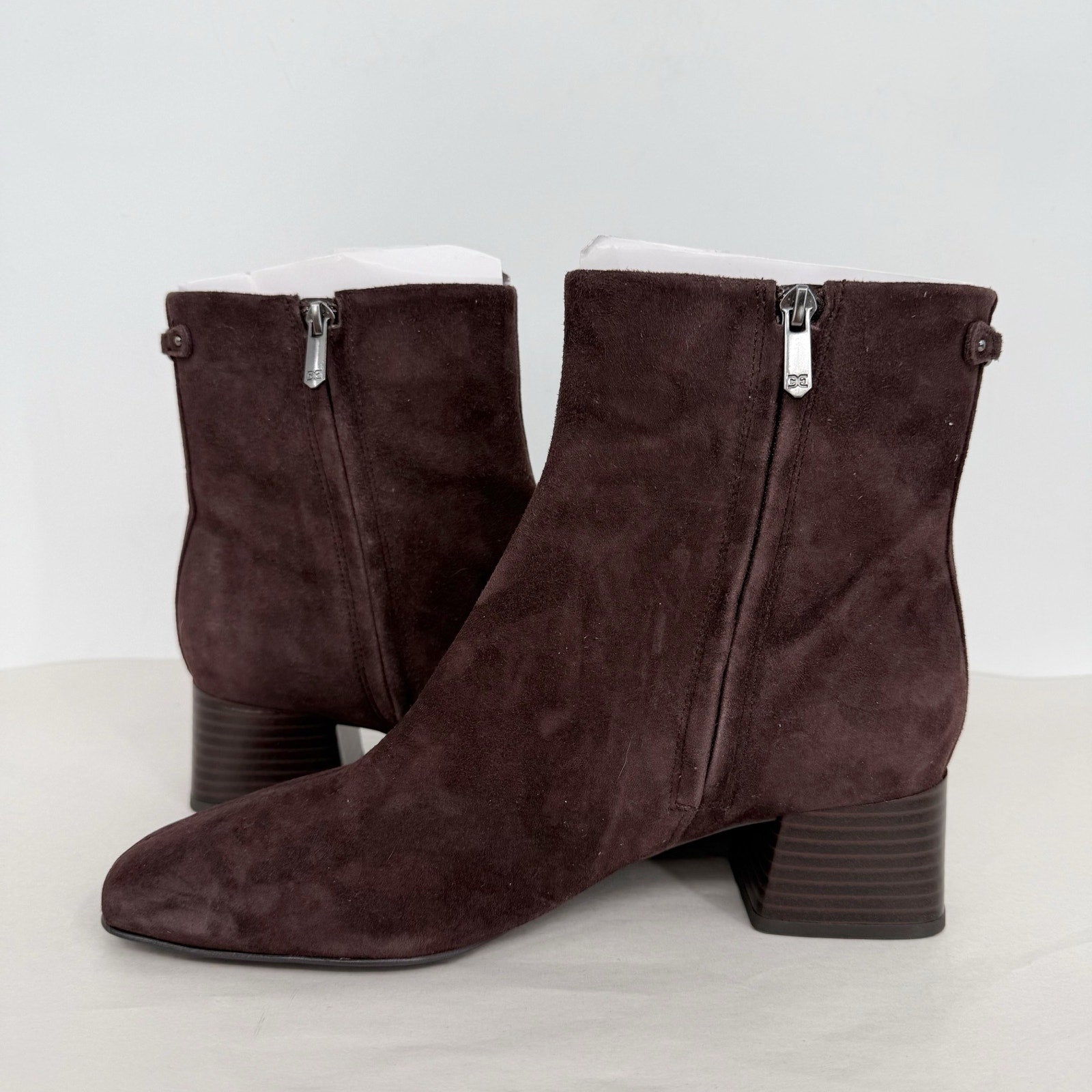 Sam Edelman Womens Paige Ankle Boots US 9 M Brown Suede NWOB