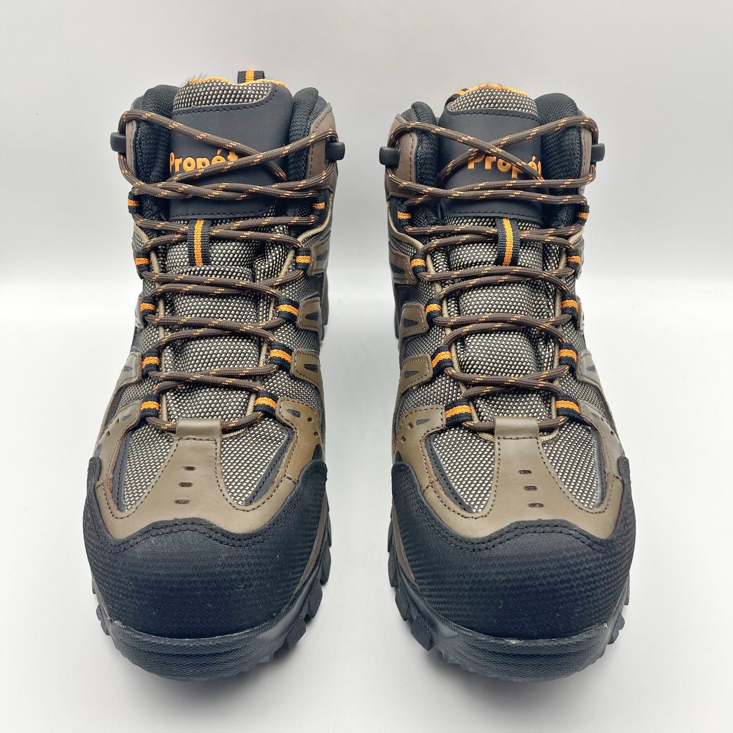 Propet Men Sentry Work Boot US 10 EEEEE Brown Composite Toe Waterproof NWOB