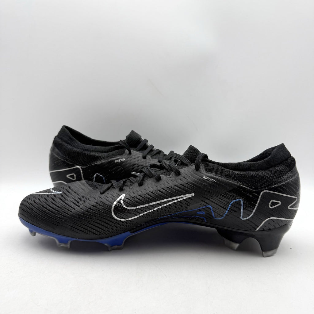 Nike Mens Zoom Mercurial Vapor 15 Pro FG Soccer Cleats US 12 Black Blue NWOB
