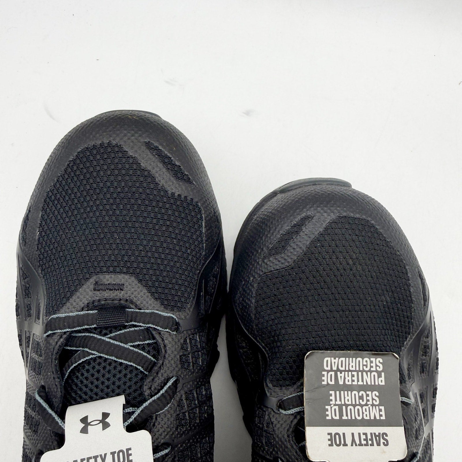 Under Armour Mens Micro G Strikefast Safety Toe Sneakers US 8 Black SR NWT