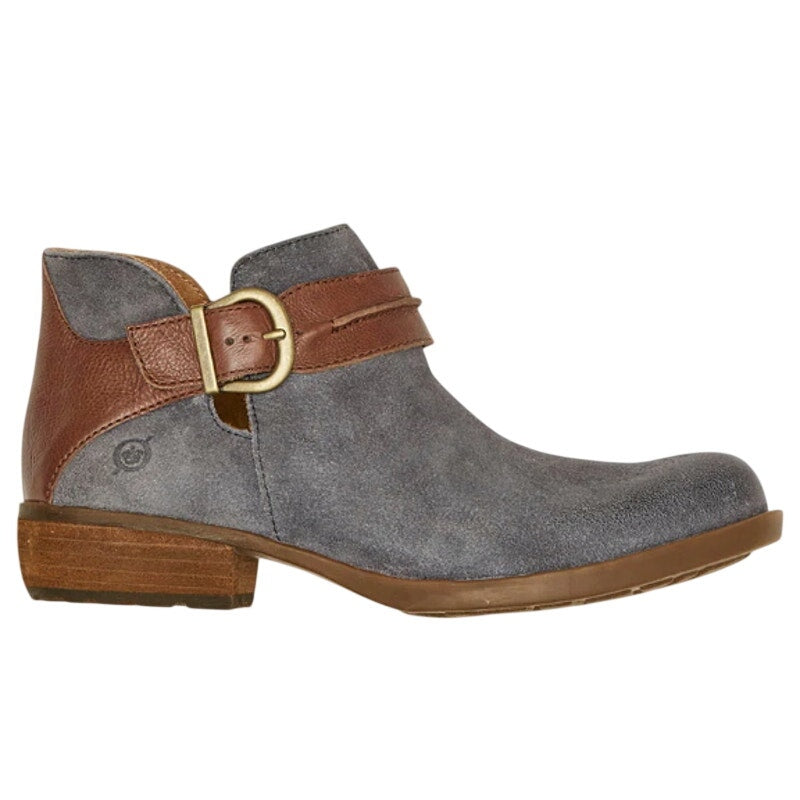 Born Womens Kati Ankle Booties US 8 M Blue Brown Leather NWOB