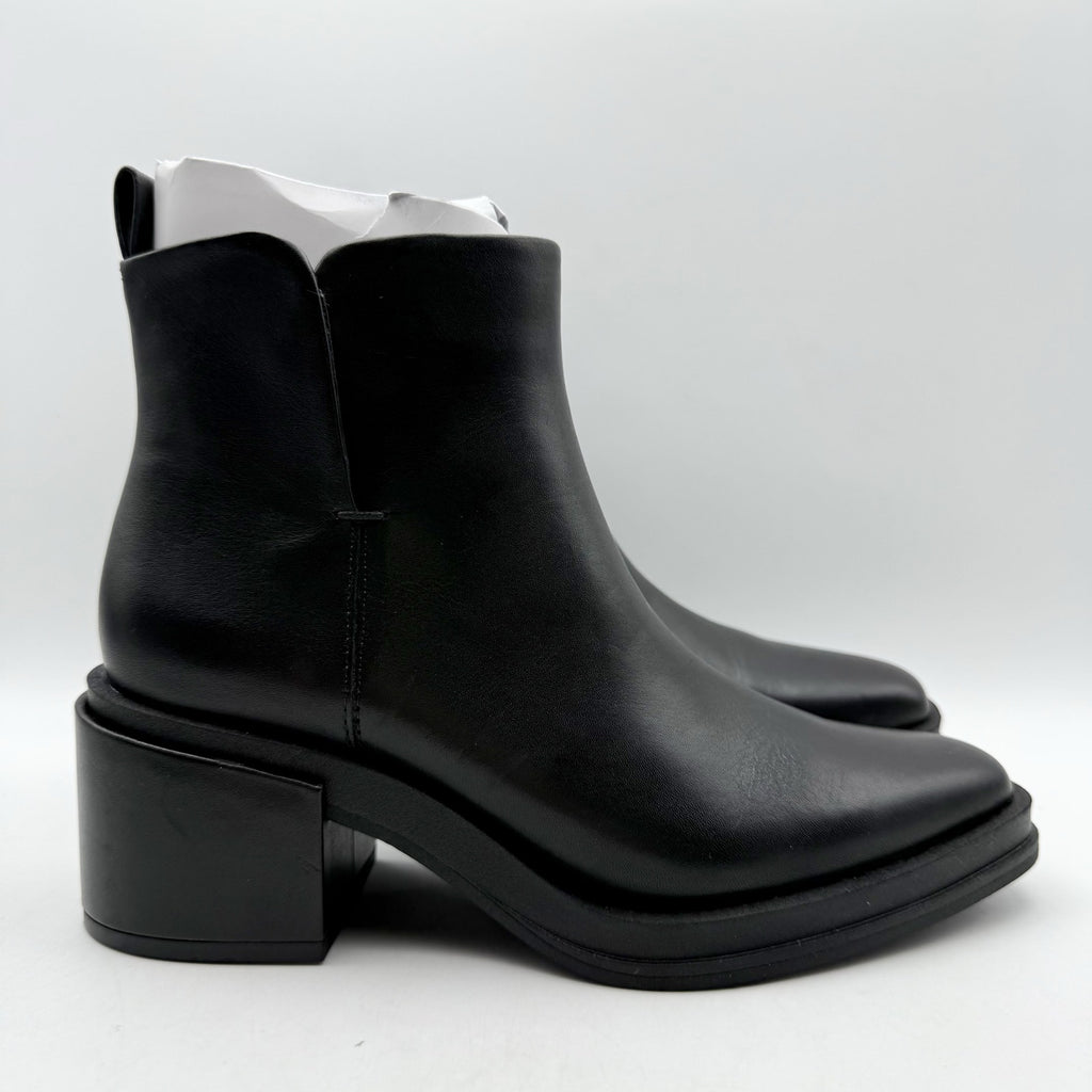 Franco Sarto Womens Dalden Ankle Boots US 6.5 M EU 36.5 Black Leather NWOB
