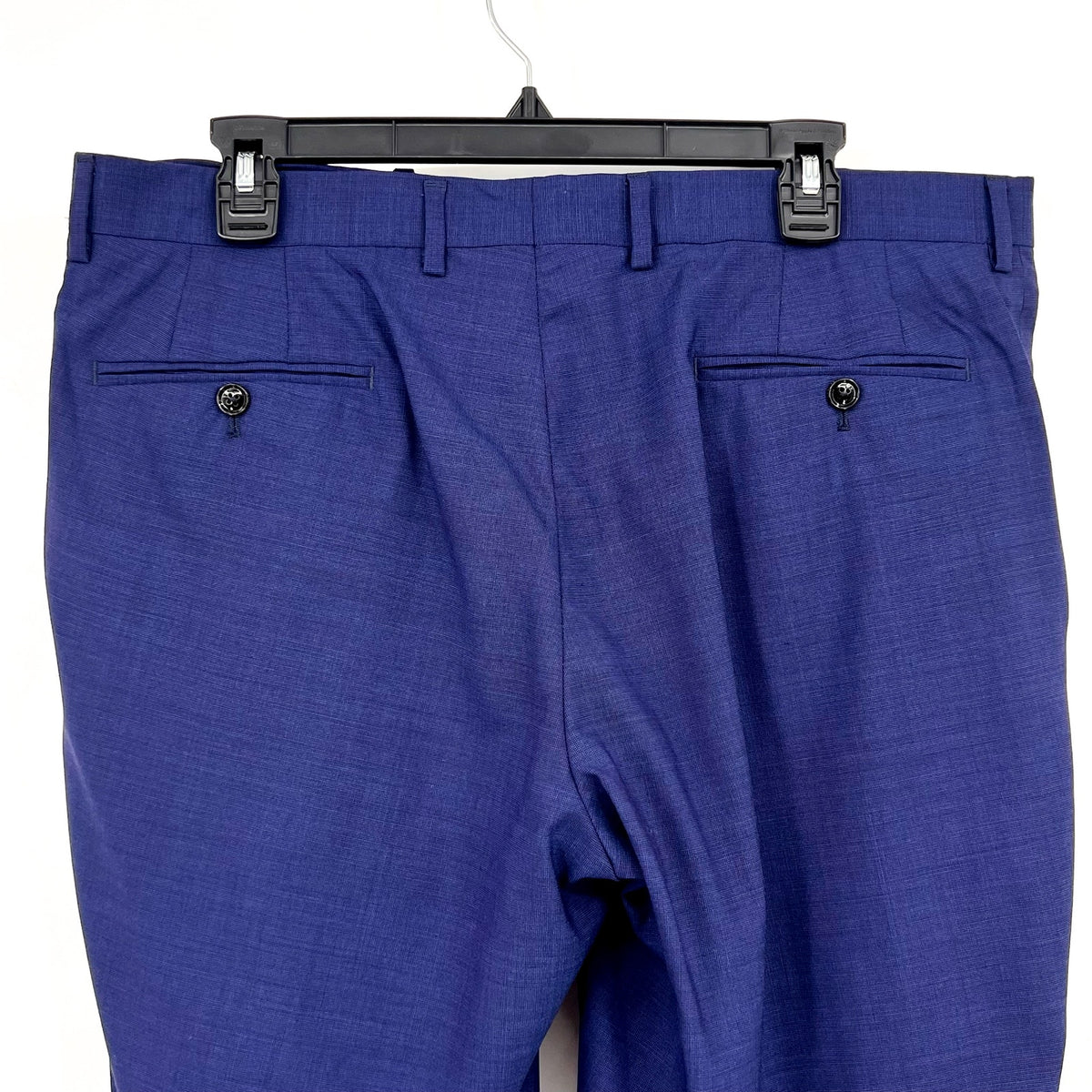 TED BAKER Men's Jarrett Dress Pants 36R Navy Blue Flat Front 100% Wool NWOT