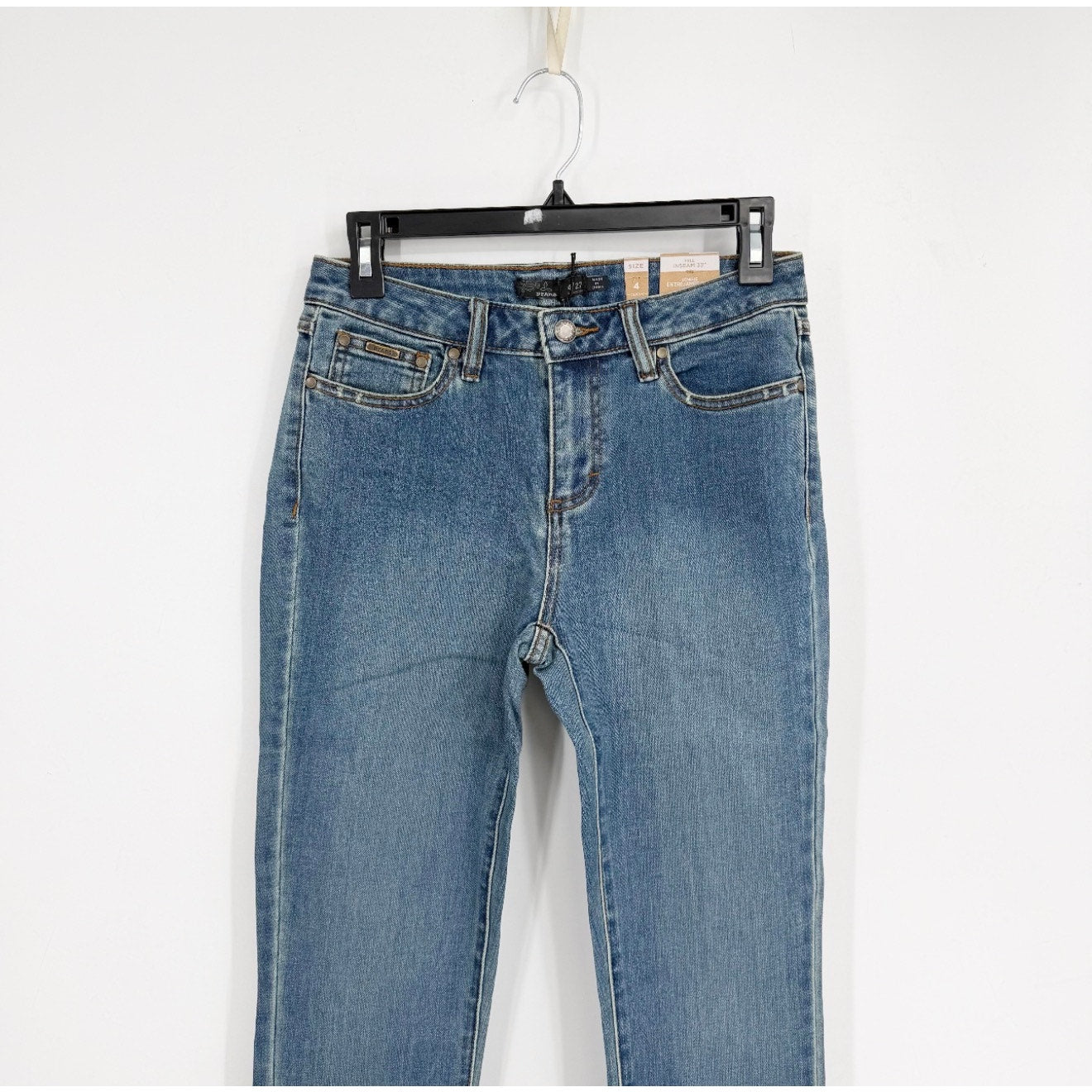 PRANA Womens Sienna Jeans 27x33 US 4 Tall True Blue Mid Rise Stretch Denim NWTf