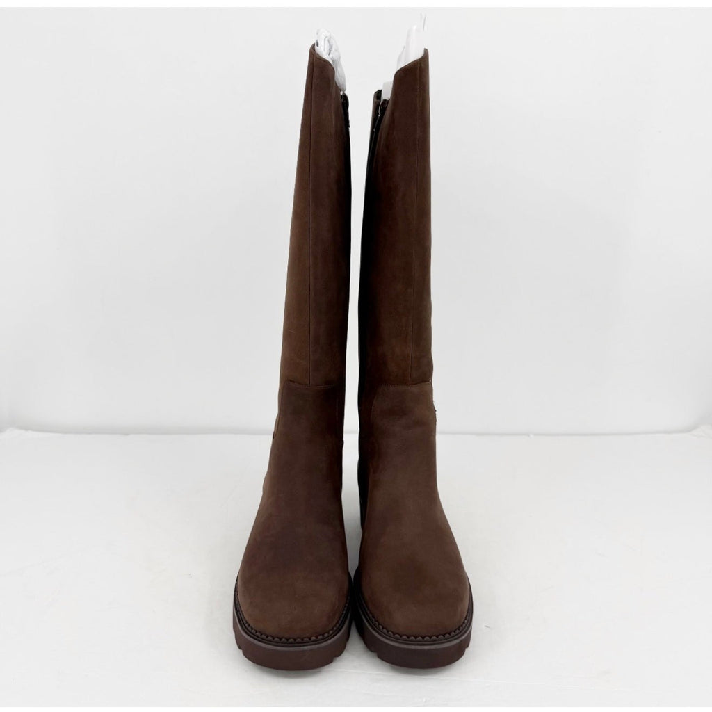 VIONIC Womens Fallbrook Knee High Boots Size 9.5 WIDE Brown Leather NIB