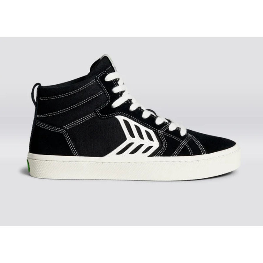 Cariuma Mens Catiba Pro High Top Sneakers US 11 EU 44 Black Suede Contrast NIB