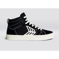 Cariuma Mens Catiba Pro High Top Sneakers US 11 EU 44 Black Suede Contrast NIB
