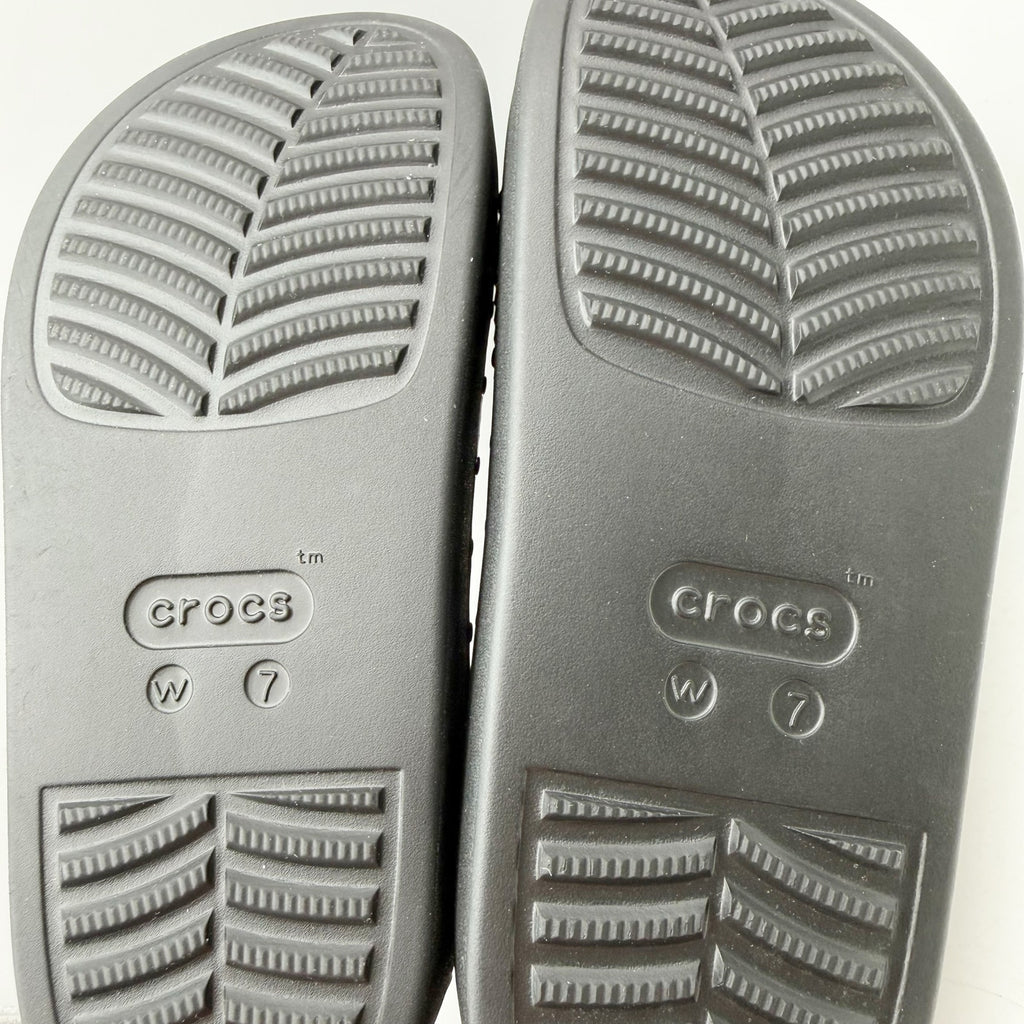 Crocs Womens Dylan Platform Clogs US 7 EU 37.5 Black Studded NIB