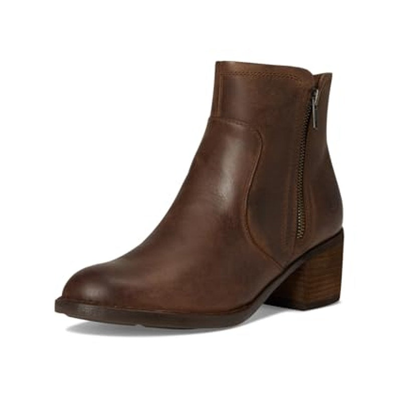 BORN Womens Rigby Ankle Boots Size 6.5 M Brown Leather NIB