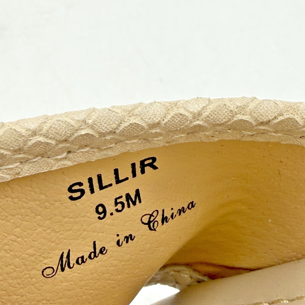 Donald Pliner Womens Silli Wedge Sandal Size 9.5 M Tan Jute NWOB