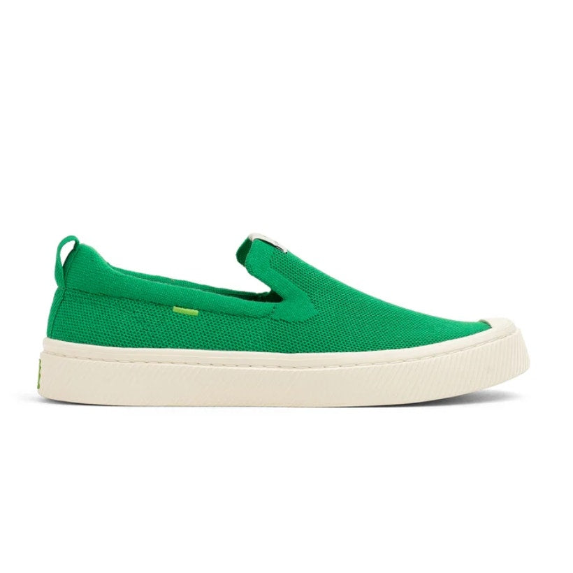 Cariuma IBI Slip On Casual Sneakers Mens 10.5 Womens 12 Green Knit Bamboo NIB