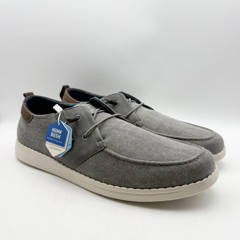 Nunn Bush Mens Brewski Slip on Casual Shoes Size 13 M Grey Knit NIB