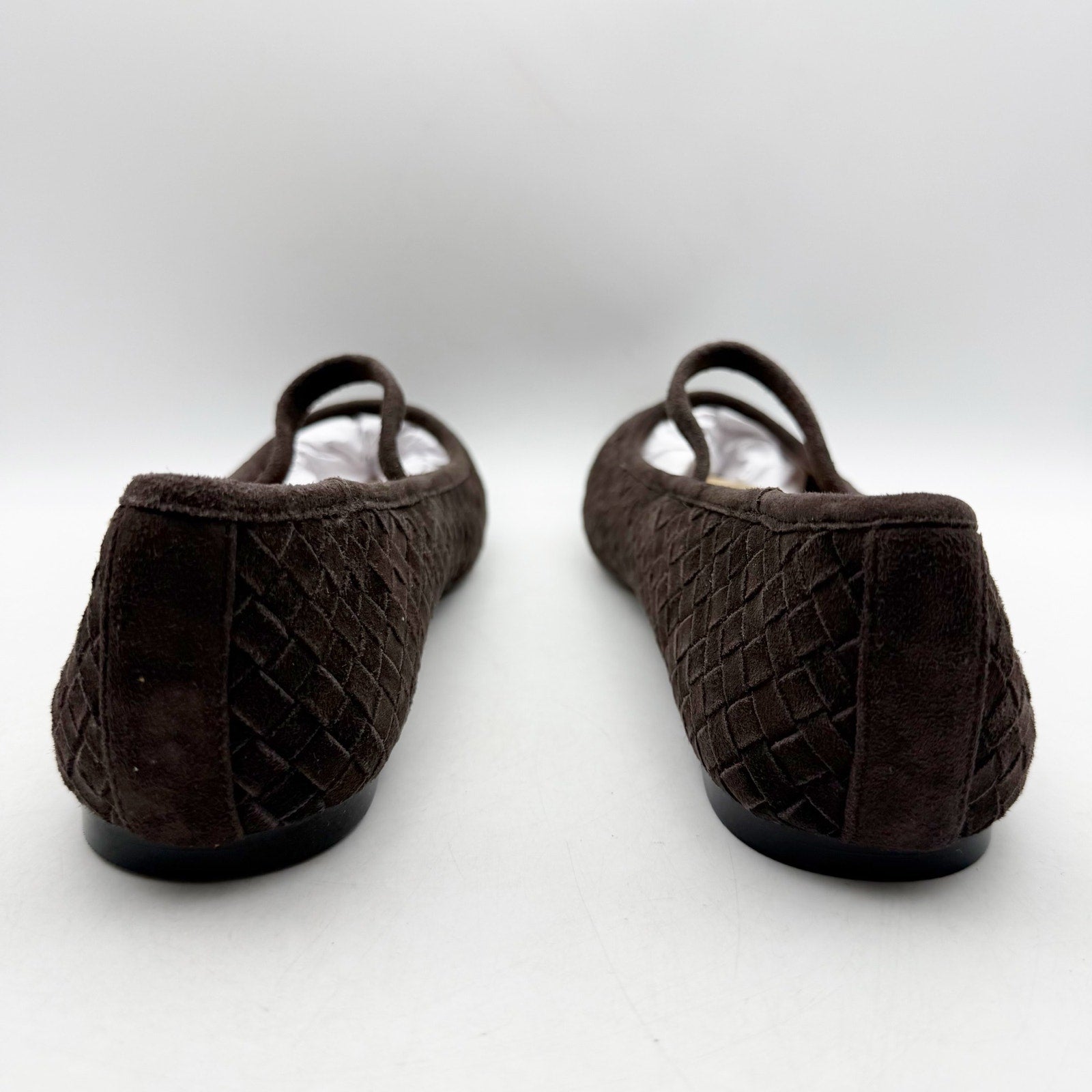 Madewell Womens Greta Elastic Mary Jane Flats US 10.5 M Brown Suede NIB