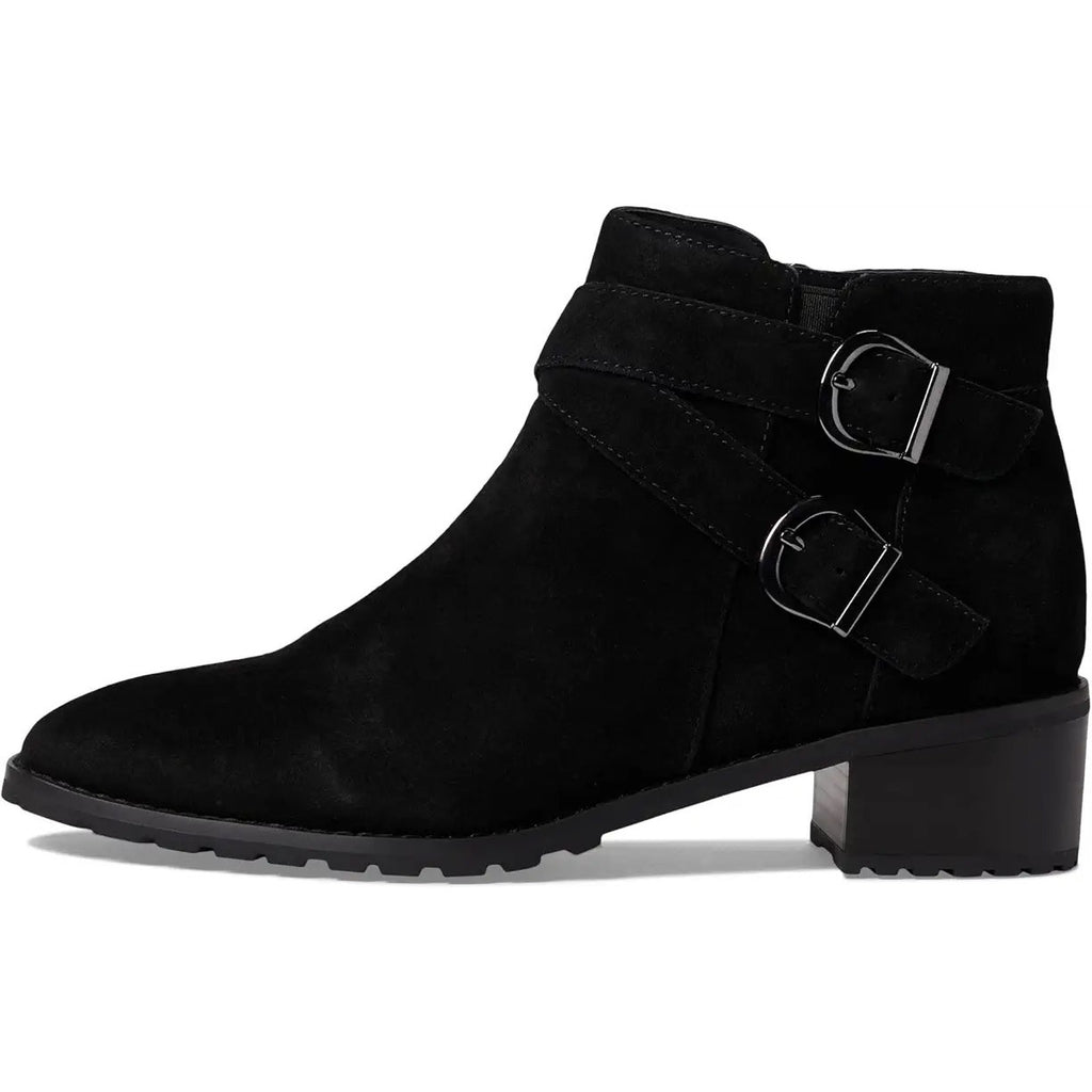 Blondo Womens Sway Ankle Booties Size 6.5 M Black Suede Waterproof NWOB