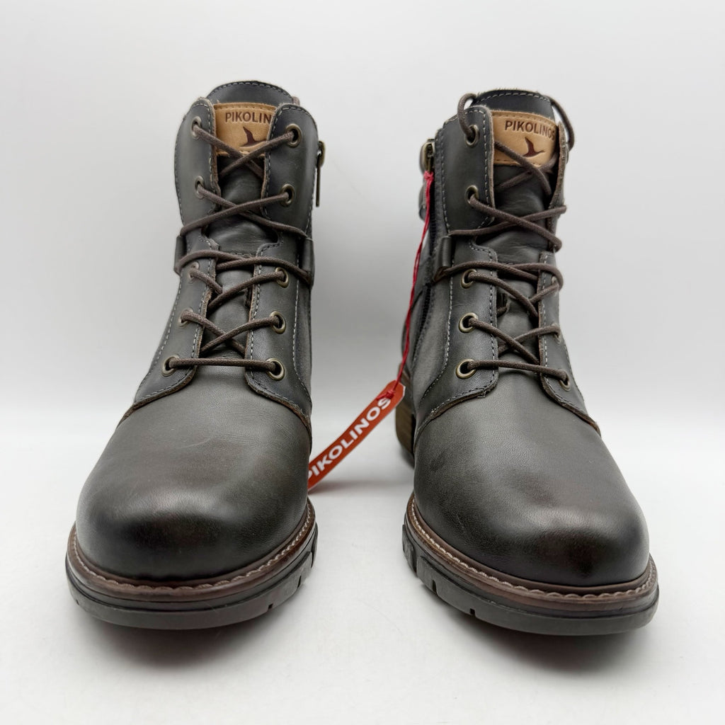 Pikolinos Womens San Sebastian Boots EU 36 US 5.5-6 Grey Calfskin Leather NWOB