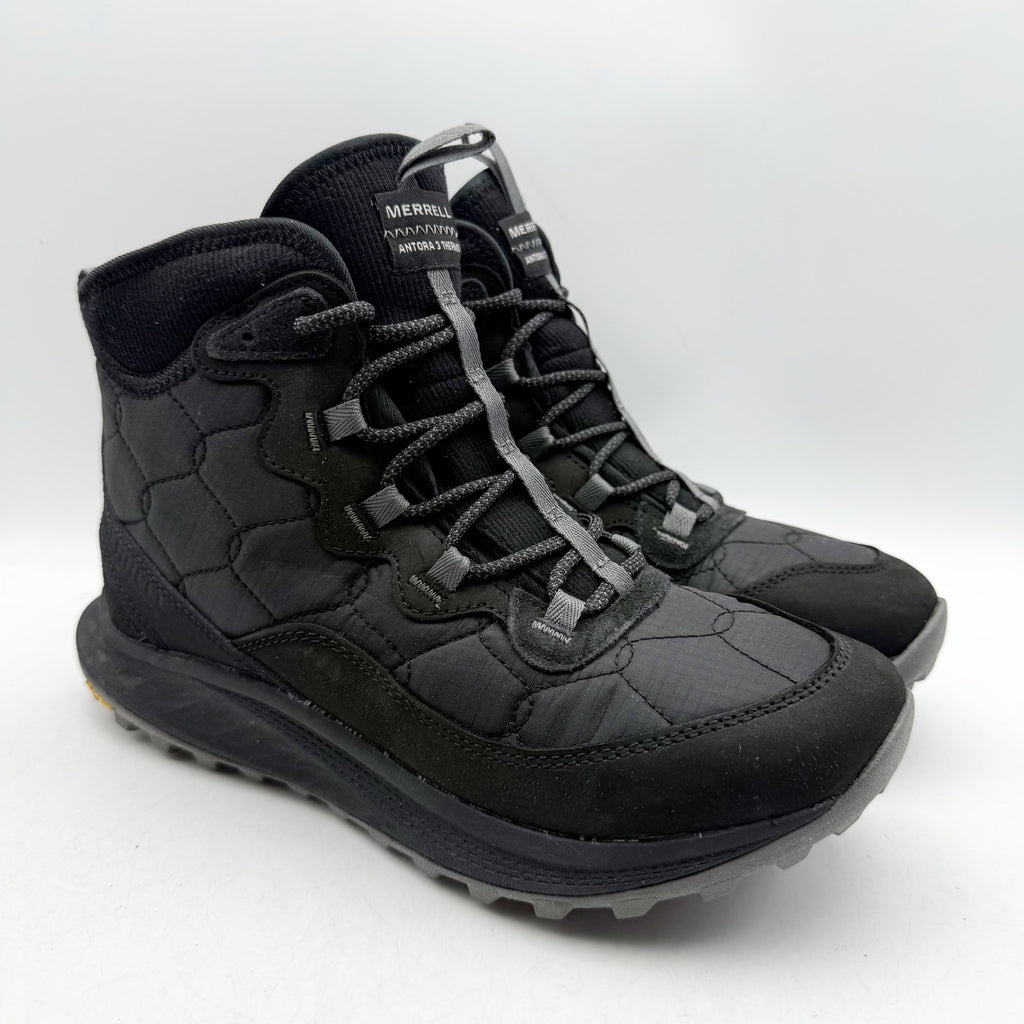 Merrell Womens Antora 3 Thermo Mid Boots US 6.5 M Black Waterproof Winter NWT
