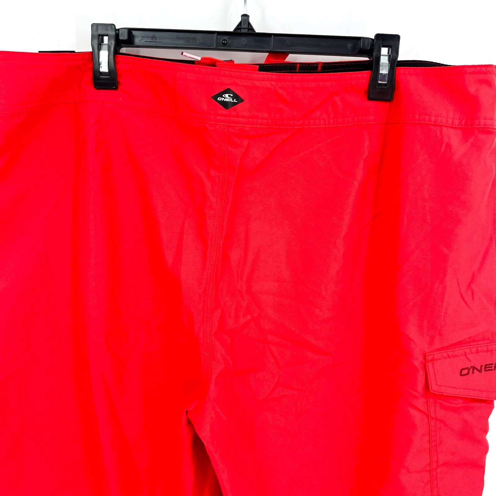 O'NEILL Mens Santa Cruz Solid 2.0 Boardshorts Size 38 Red Drawstring NWT