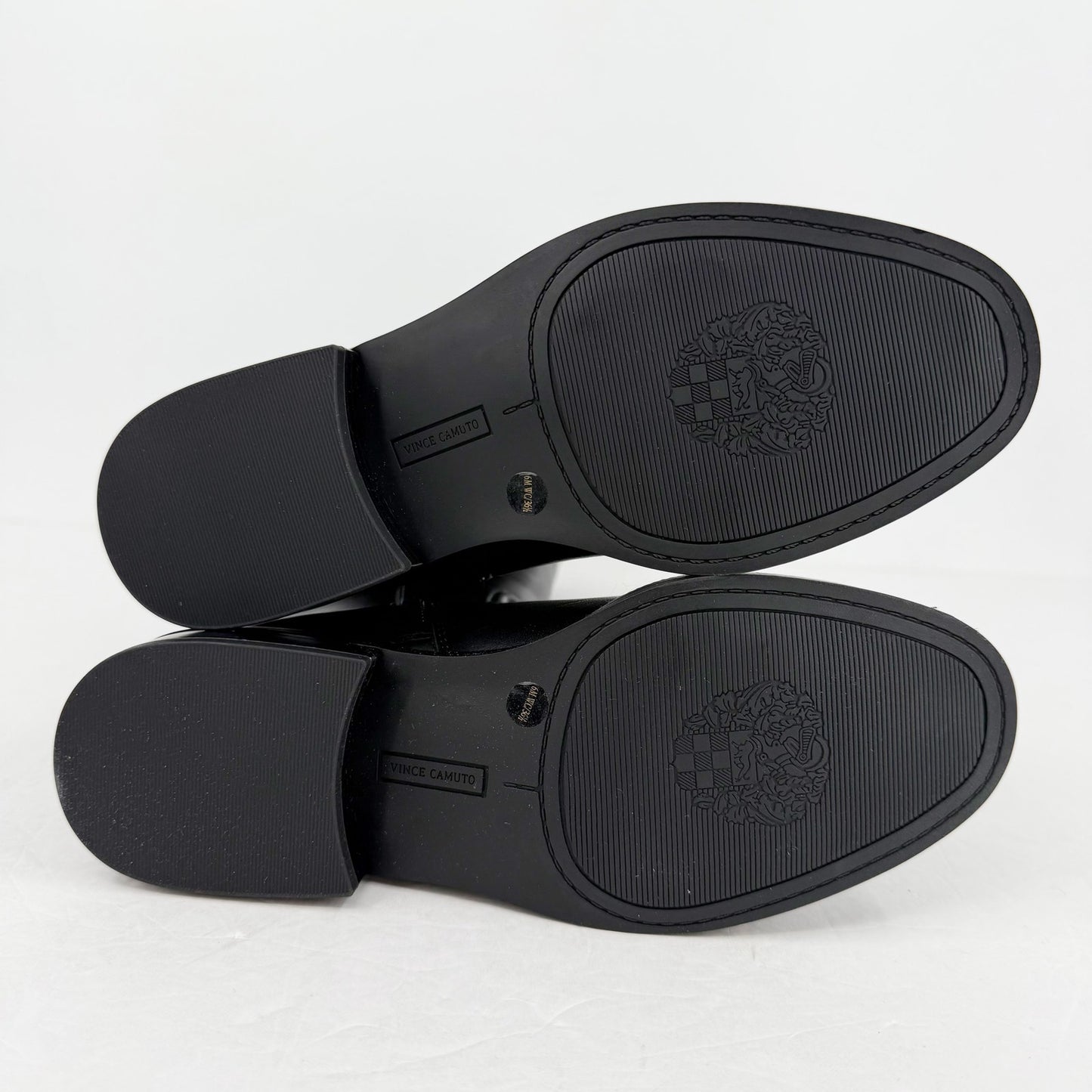 Vince Camuto Womens Andalian Knee High Boots US 6 M Wide Calf Black Leather NIB