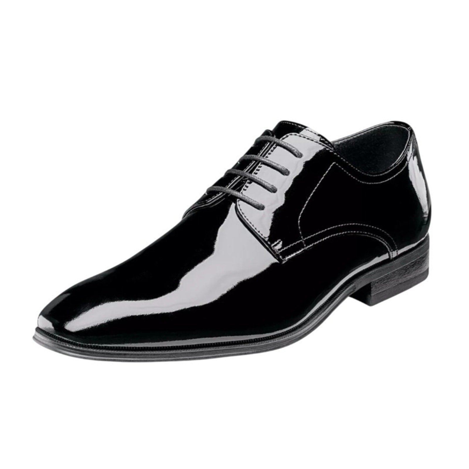 FLORSHEIM Mens Tux Plain Toe Oxford Dress Shoes 13 EEE Black Patent Leather NIB