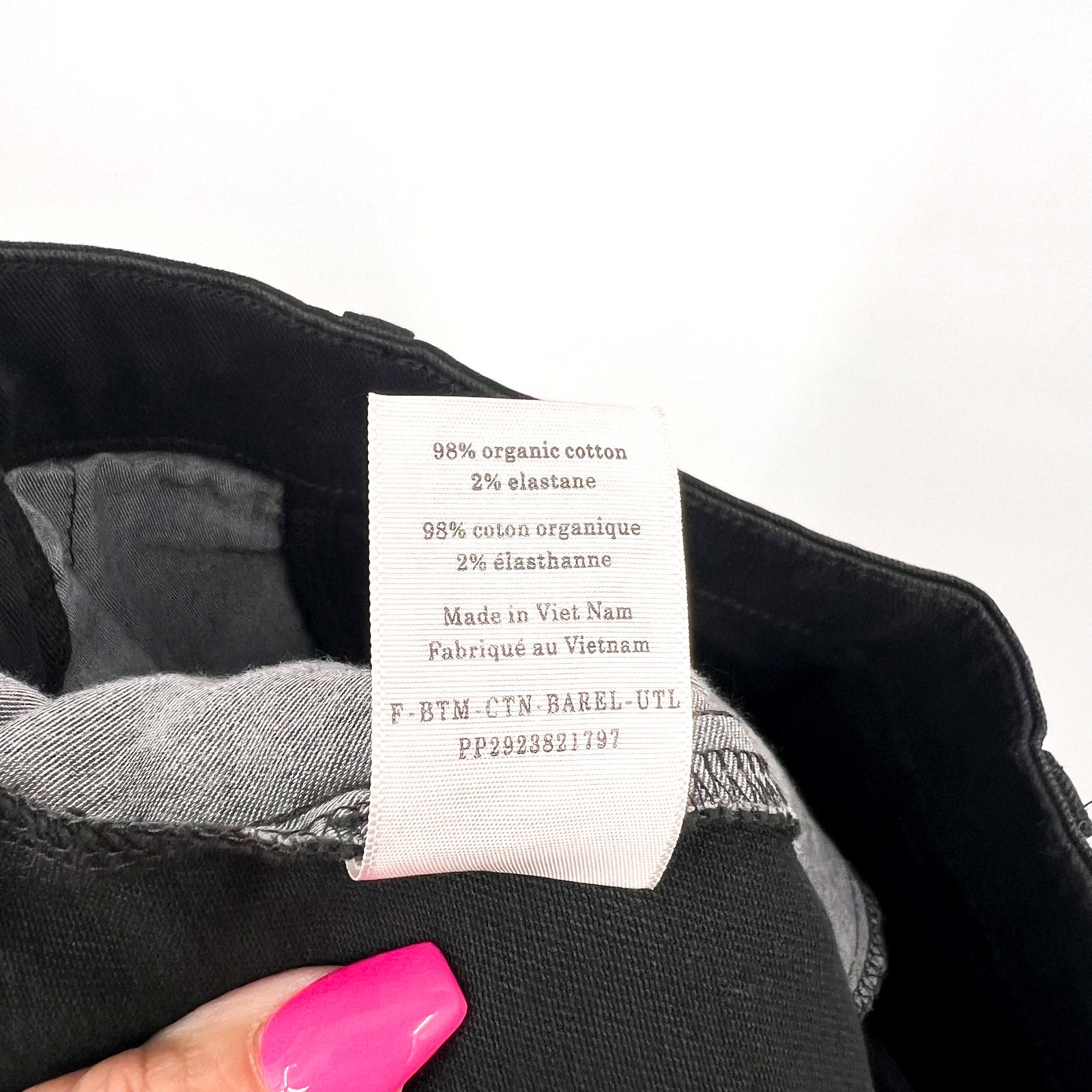 EVERLANE Women's The Utility Barrel Pants Size 10 TALL Black Cotton Twill NWT