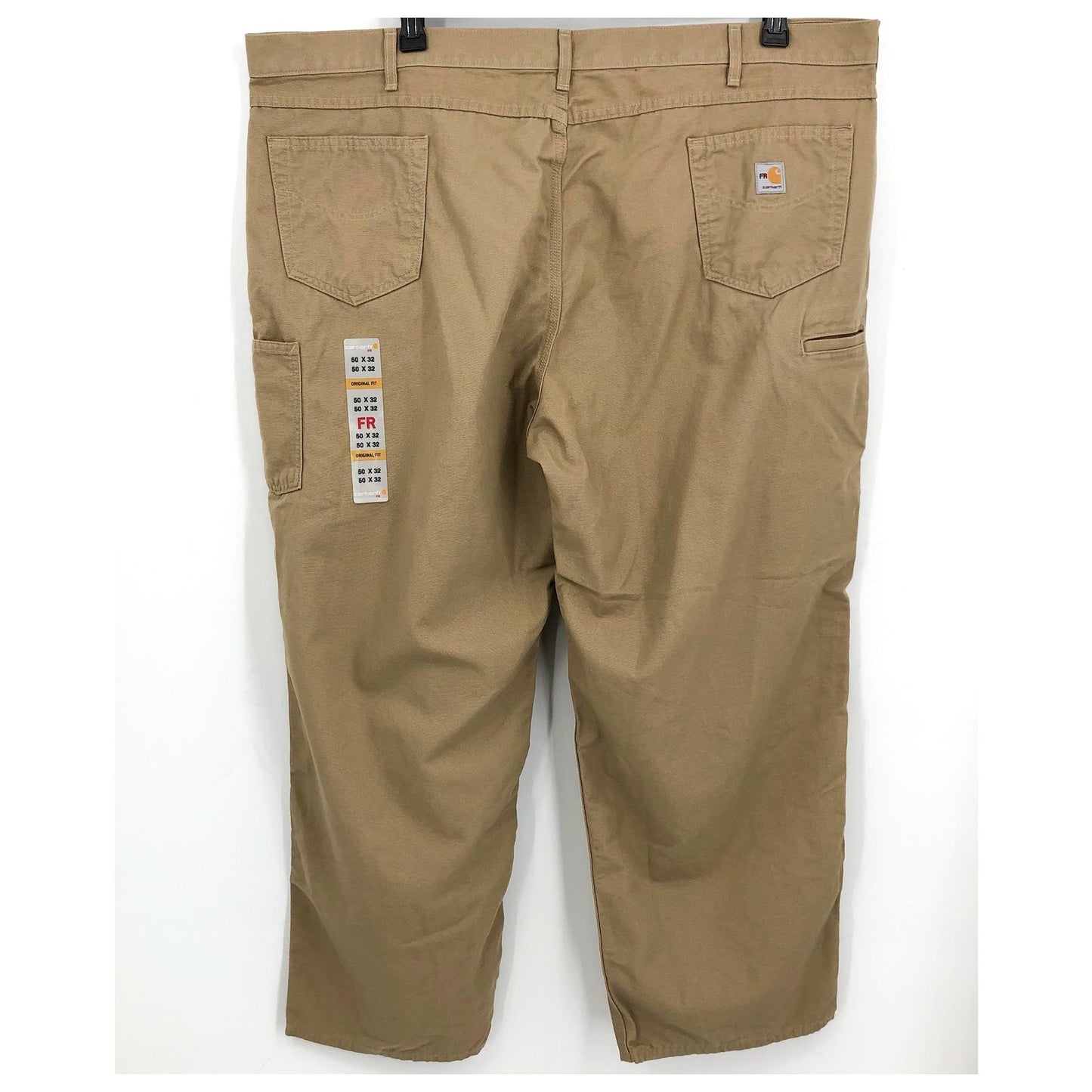 CARHARTT Men's FR Midweight Loose Fit Canvas Pants 50x32 Tan Golden Khaki NWT